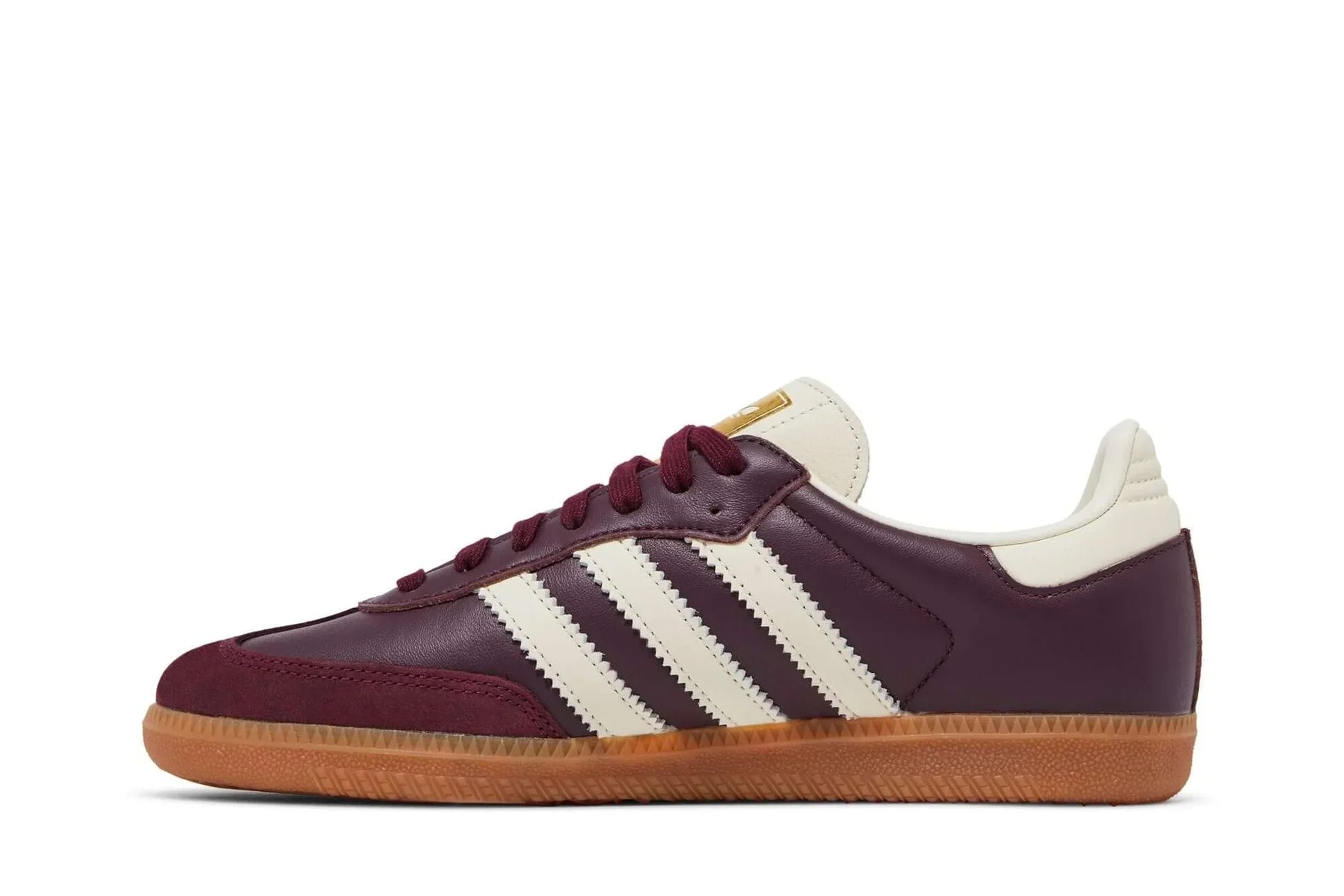 Tênis Adidas Samba Og Maroon Cream White Bordô vista traseira