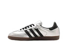 Tênis Adidas Samba Og Metallic Silver Prata detalhe do material