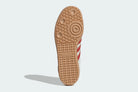 Tênis Adidas Samba OG Pony Hair Wonder Beige Better Scarlet detalhe lateral