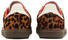 Tênis Adidas Samba Og Preloved Red Leopard Pack Marrom detalhe do material