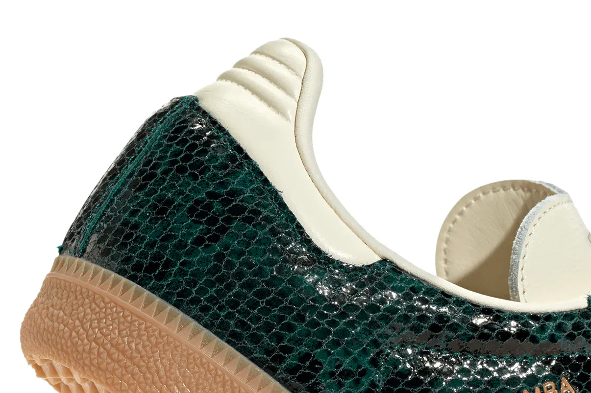 Tênis Adidas Samba OG Snakeskin Collegiate Green Verde detalhe interno
