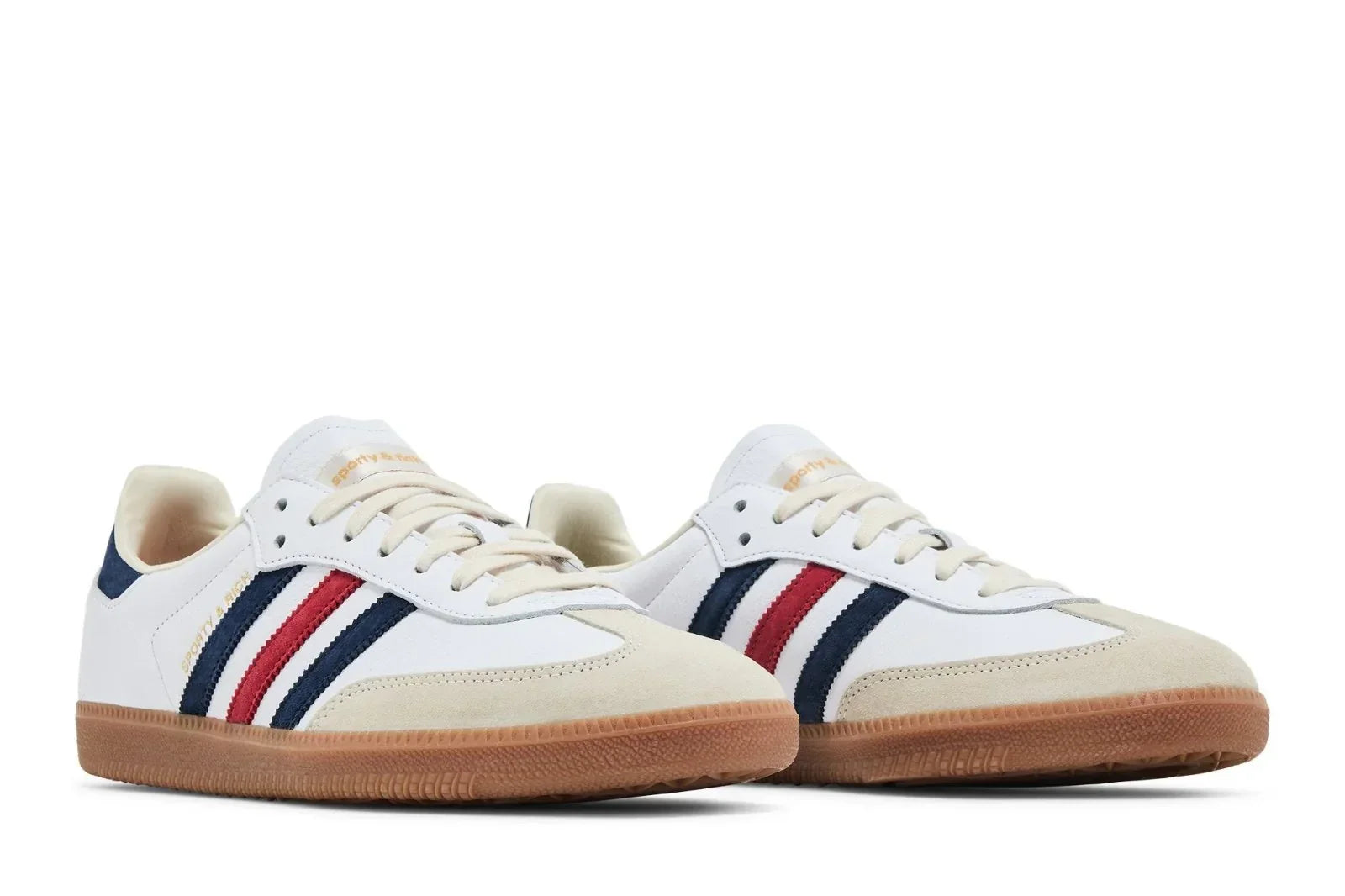 Tênis Adidas Samba Og x Sporty & Rich USA Branco vista superior