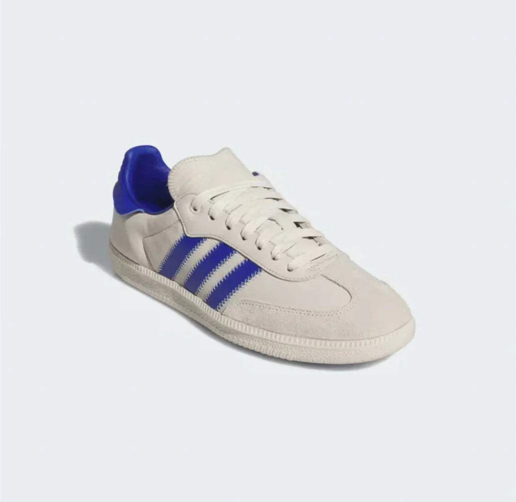 Tênis Adidas Samba x Humanrace Navy Aluminum Cinza vista superior