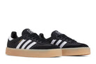 Tênis Adidas Sambae Black White Gum Preto detalhe do solado