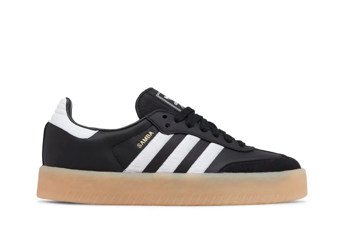 Tênis Adidas Sambae Black White Gum Preto vista superior