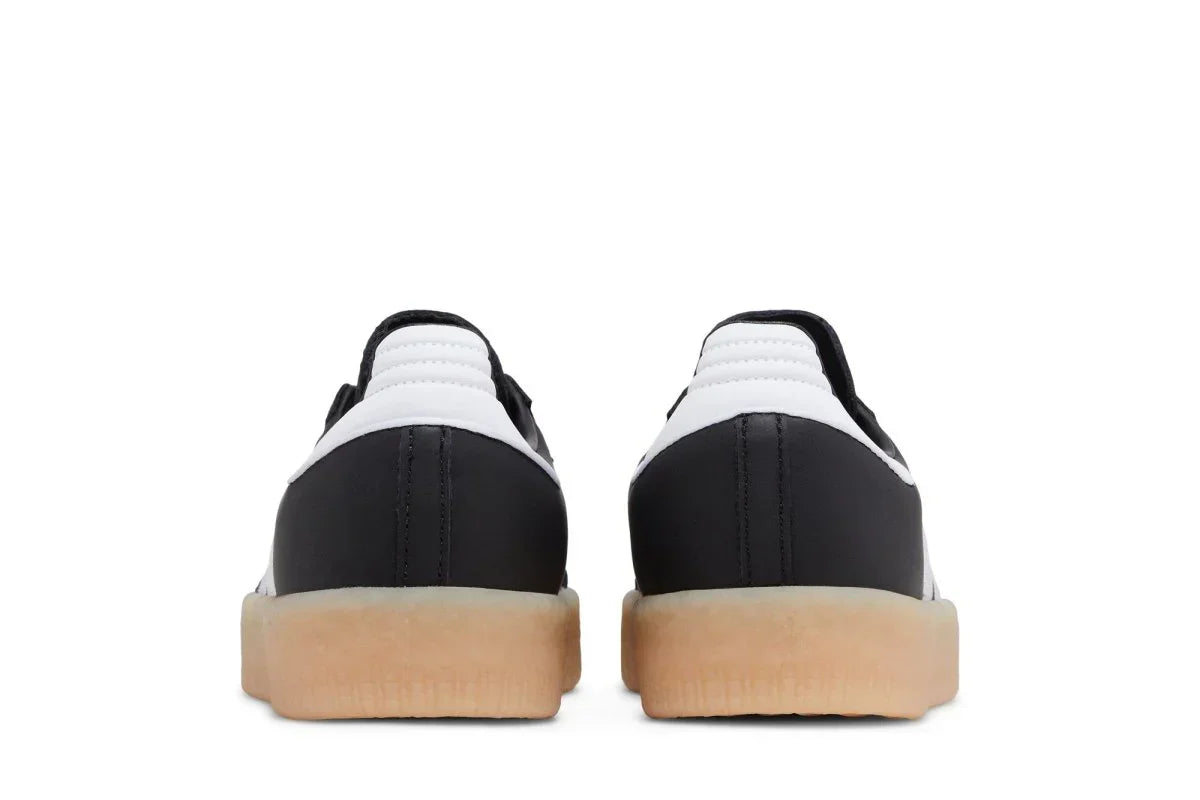 Tênis Adidas Sambae Black White Gum Preto detalhe lateral