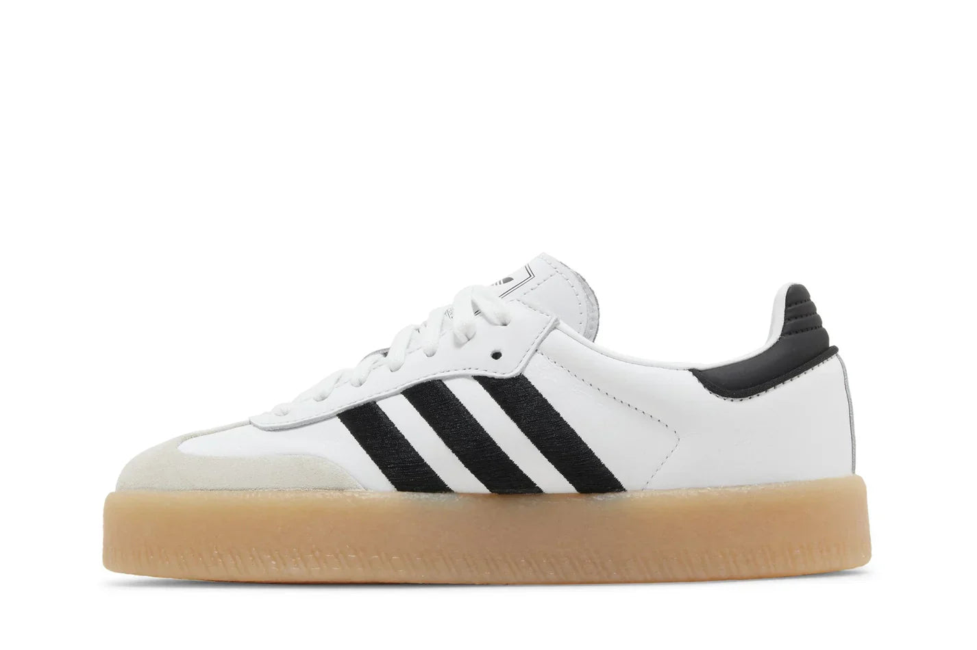 Tênis Adidas Sambae Cloud White Black Branco detalhe do material