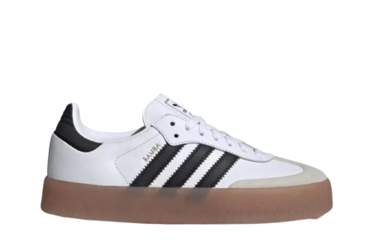 Tênis Adidas Sambae Cloud White Silver Metallic Gold Branco vista superior