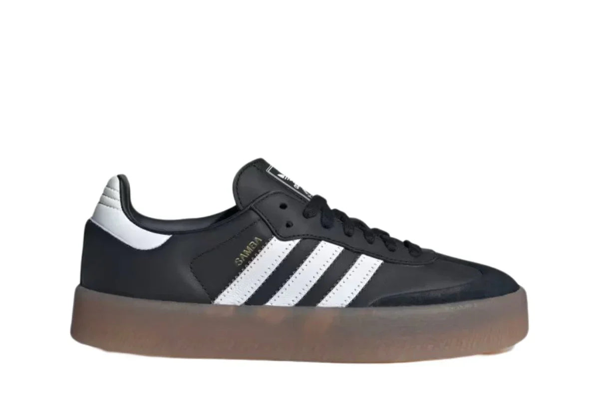 Tênis Adidas Sambae Core Black Metallic Gold Preto vista lateral