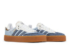 Tênis Adidas Sambae Denim Azul detalhe do material