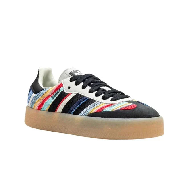 Tênis Adidas Sambae x KSENIASCHNAIDER Black Multicolor Colorido detalhe do solado