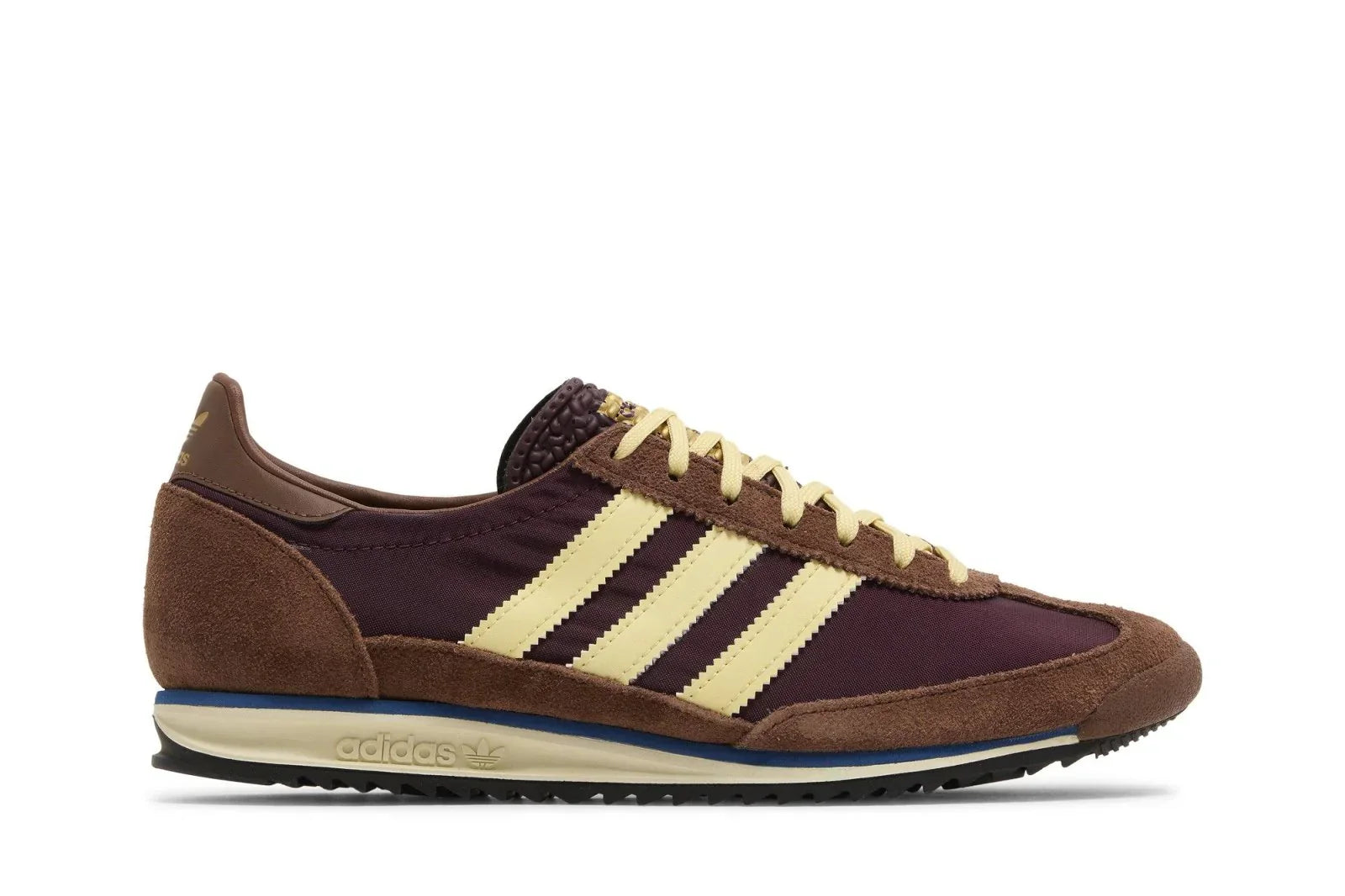 Tênis Adidas SL 72 Og Maroon Almost Yellow Marrom vista lateral