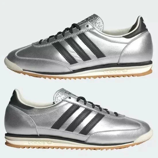 Tênis Adidas SL 72 Og Silver Metallic Black Prata vista traseira
