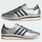 Tênis Adidas SL 72 Og Silver Metallic Black Prata detalhe do material