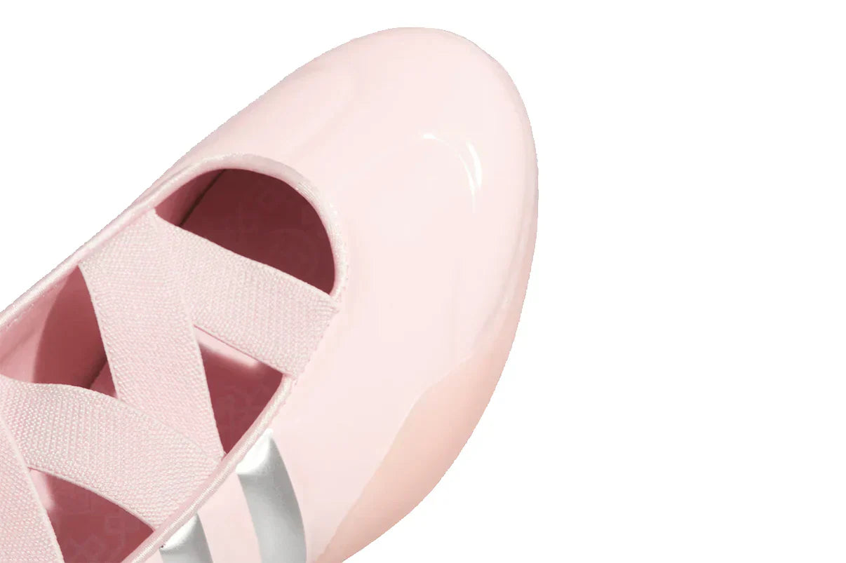 Tênis Adidas Taekwondo Caroline Hu x CLOT Pink Silver Rosa detalhe lateral
