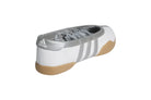Tênis Adidas Taekwondo Mei Ballet Branco e Prata detalhe lateral