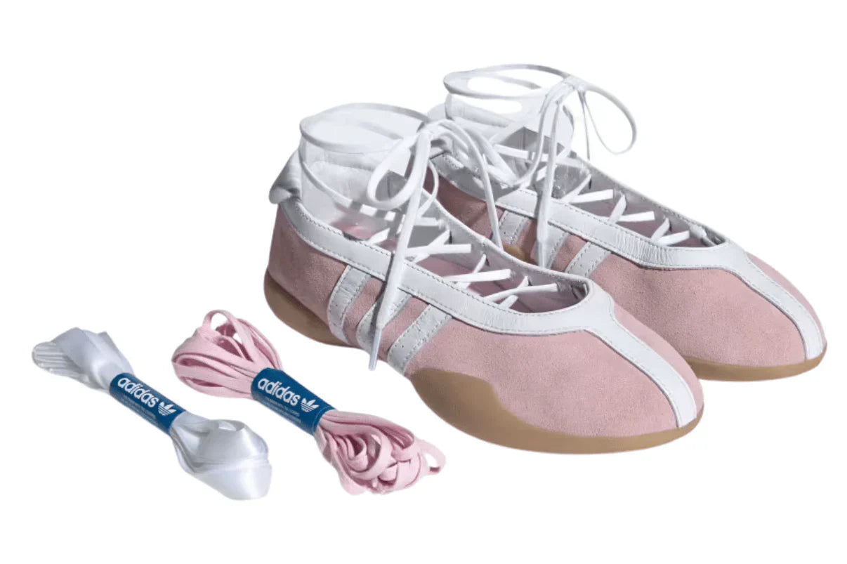Tênis Adidas Taekwondo Mei Ballet Clear Pink Gum Rosa detalhe frontal