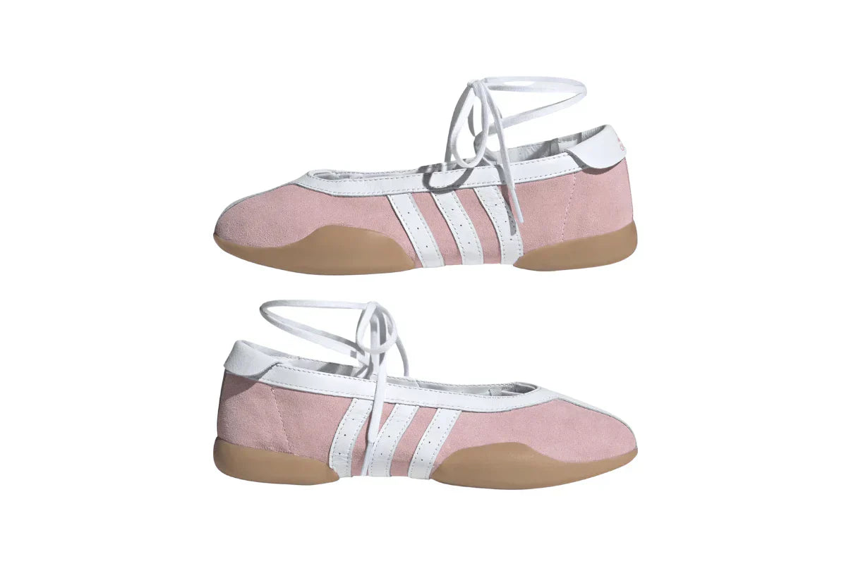 Tênis Adidas Taekwondo Mei Ballet Clear Pink Gum Rosa detalhe do material
