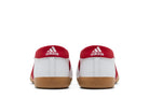 Tênis Adidas Taekwondo Mei Ballet White Scarlet Gum Vermelho detalhe lateral