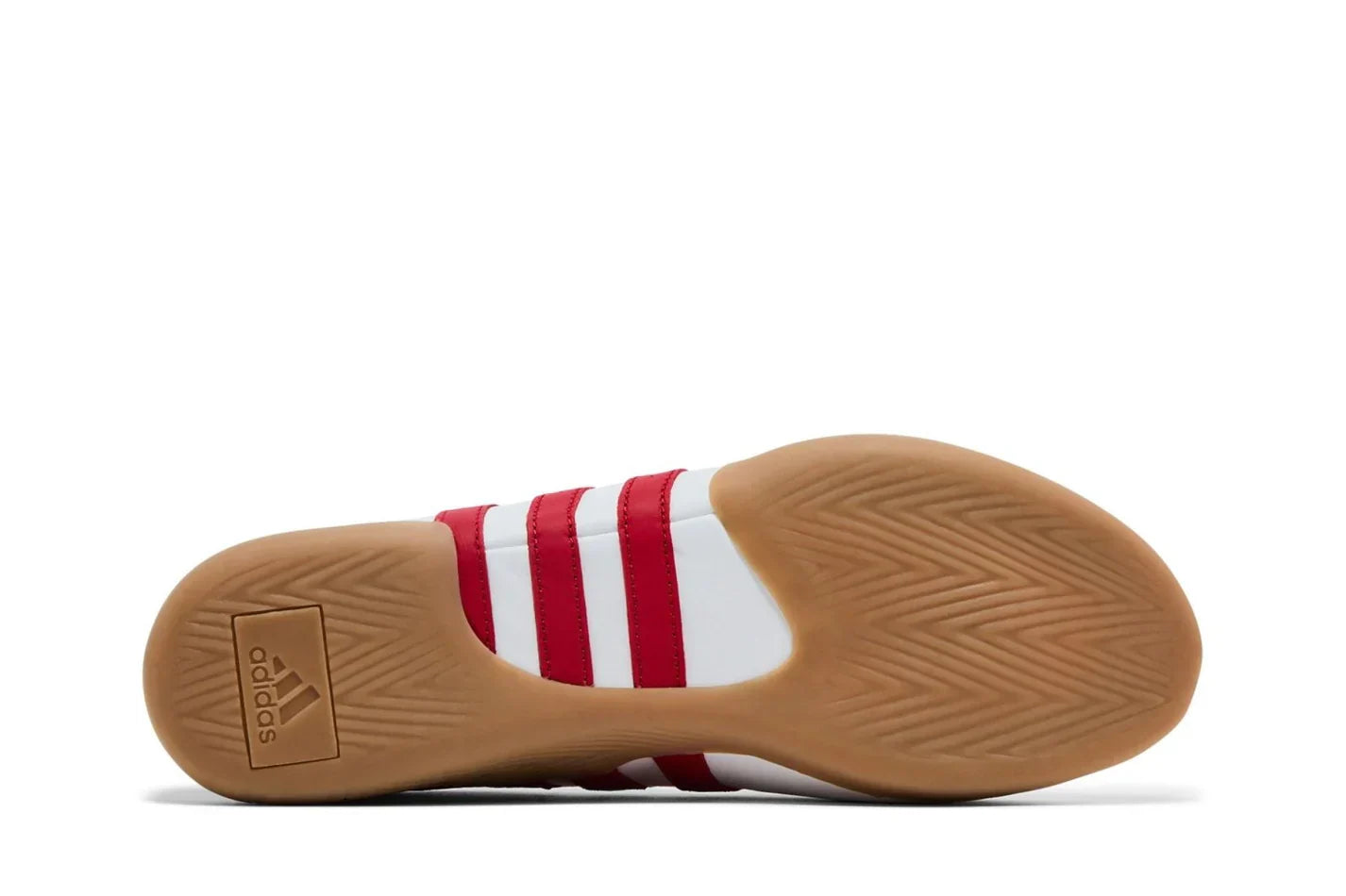 Tênis Adidas Taekwondo Mei Ballet White Scarlet Gum Vermelho detalhe do material