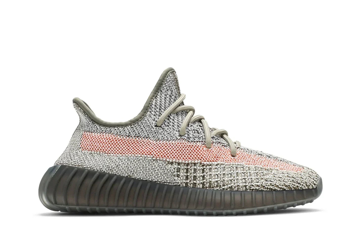 Tênis Adidas Yeezy Boost 350 V2 Ash Stone Cinza vista lateral