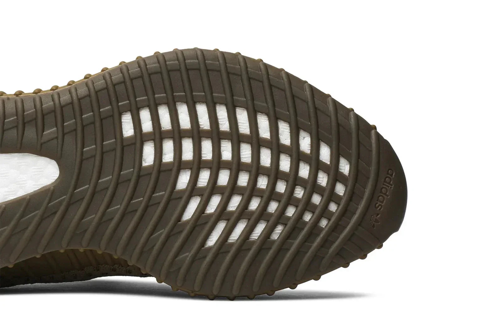 Tênis Adidas Yeezy Boost 350 V2 Earth Marrom detalhe lateral