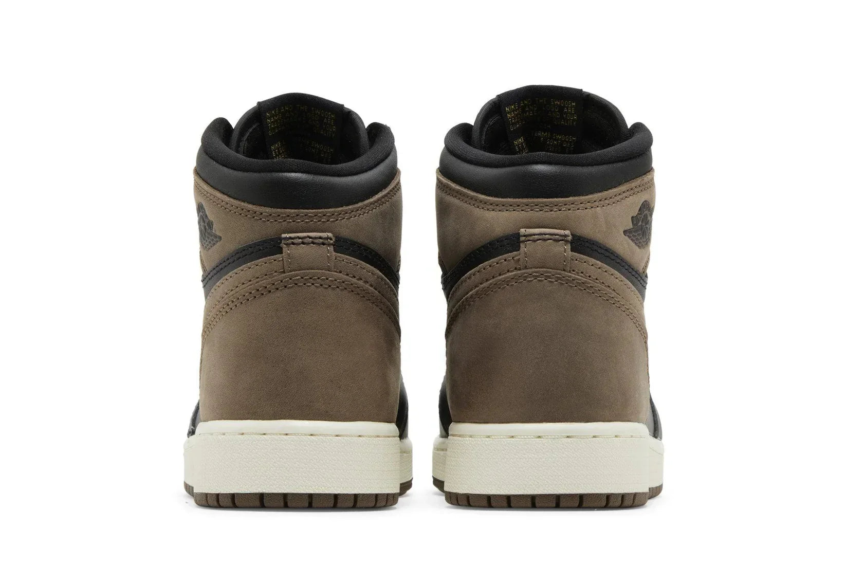 Tênis Air Jordan 1 High Palomino Marrom detalhe do solado