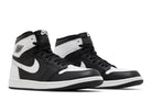 Tênis Air Jordan 1 High OG Black White Preto detalhe do material