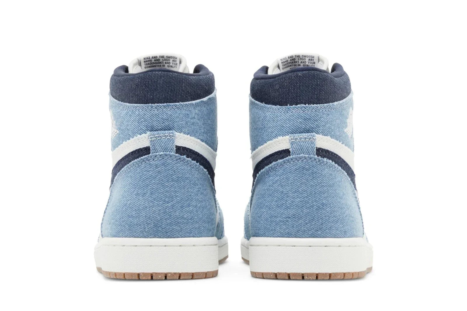 Tênis Air Jordan 1 High Og Denim Azul vista traseira