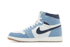 Tênis Air Jordan 1 High Og Denim Azul detalhe lateral