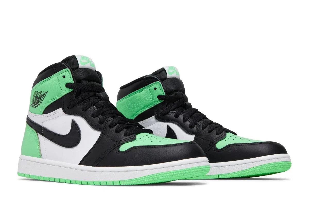 Tênis Air Jordan 1 High Og Green Glow Verde detalhe do solado