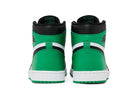 Tênis Air Jordan 1 High OG Lucky Green Verde detalhe do material
