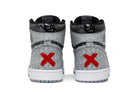 Tênis Air Jordan 1 High Og Rebellionaire Cinza detalhe do material
