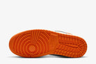 Tênis Air Jordan 1 High OG Shattered Backboard Laranja detalhe do acabamento