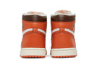 Tênis Air Jordan 1 High OG Starfish Laranja detalhe do material