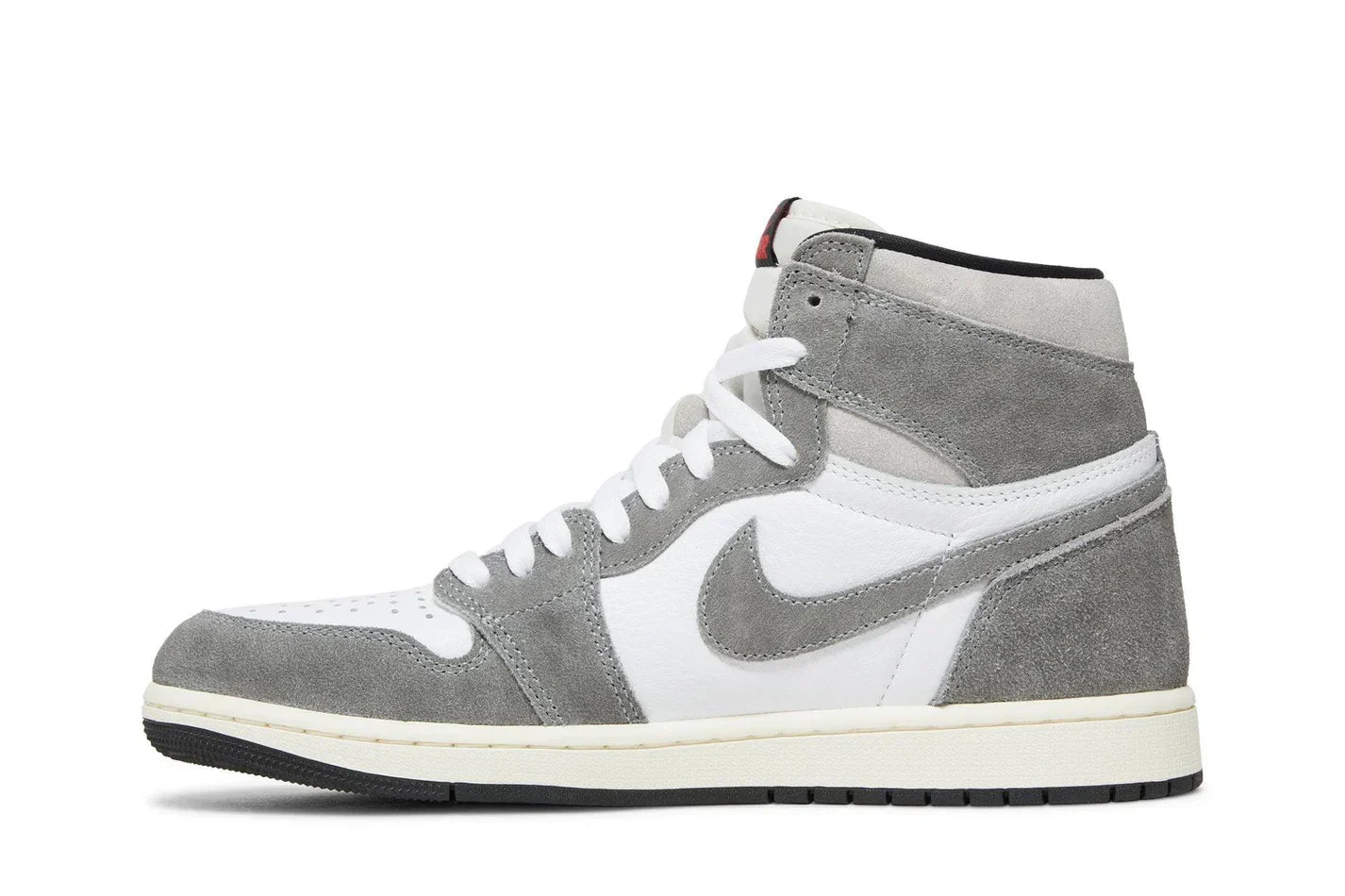 Tênis Air Jordan 1 High OG Washed Black Preto detalhe do material