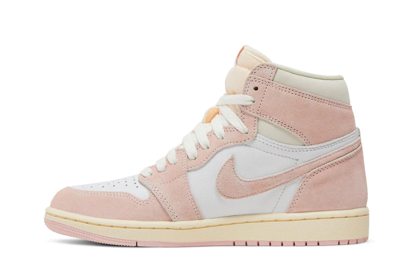Tênis Air Jordan 1 High OG Washed Pink Rosa detalhe do solado