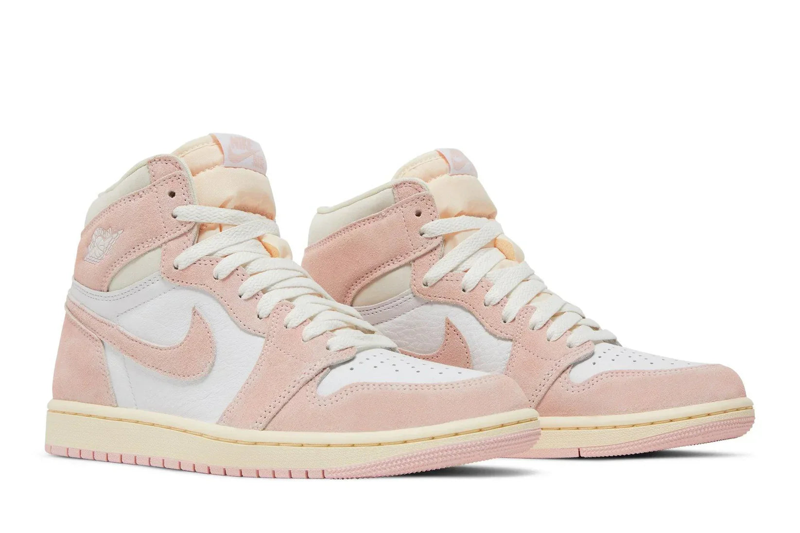 Tênis Air Jordan 1 High OG Washed Pink Rosa detalhe lateral