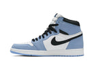 Tênis Air Jordan 1 High University Blue (UNC) Azul detalhe do solado