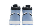 Tênis Air Jordan 1 High University Blue (UNC) Azul detalhe lateral