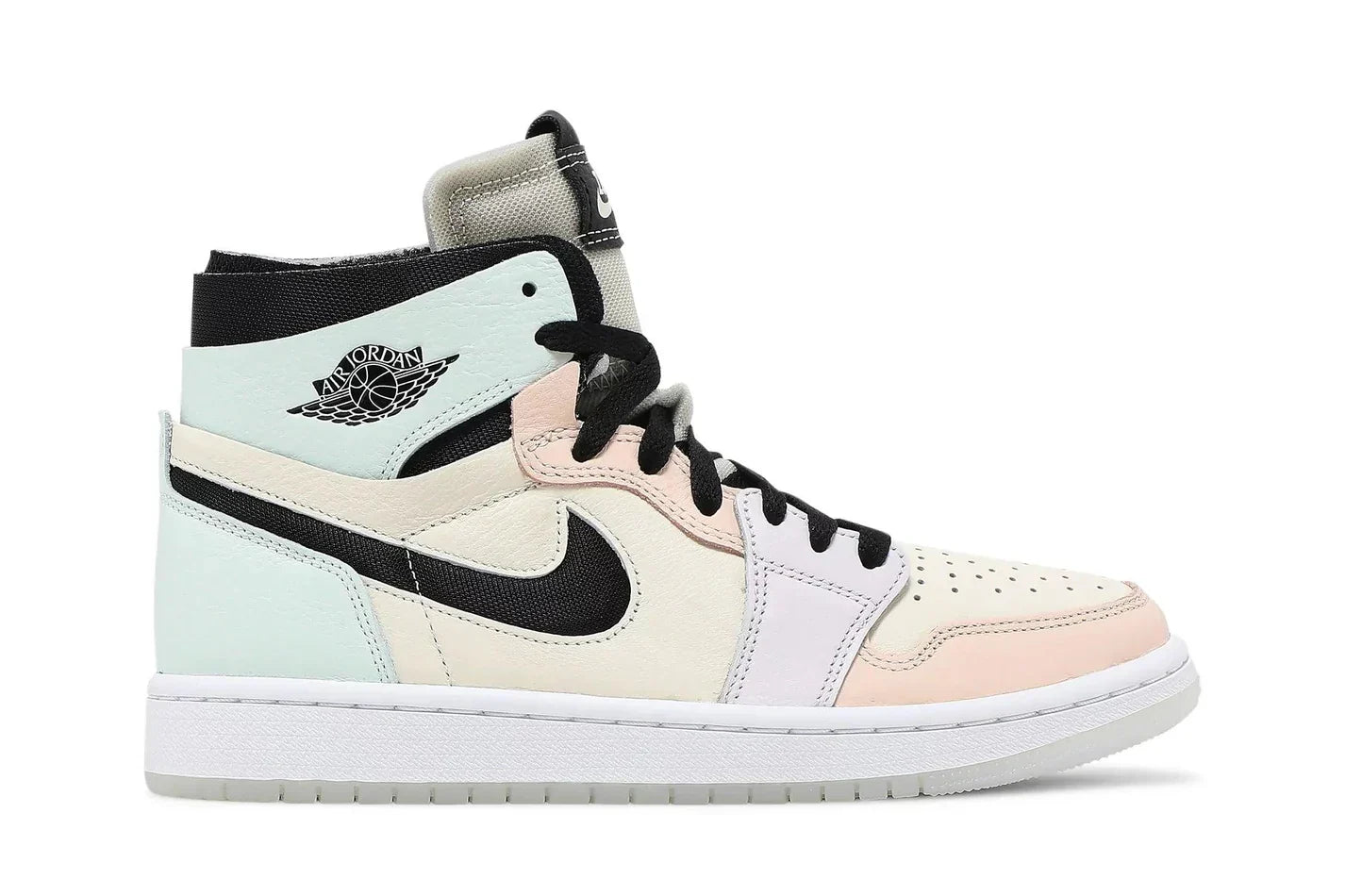 Tênis Air Jordan 1 High Zoom CMFT Easter Colorido vista lateral