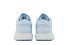 Tênis Air Jordan 1 Low Aluminium Azul vista traseira
