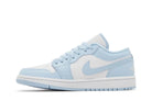 Tênis Air Jordan 1 Low Aluminium Azul detalhe do material