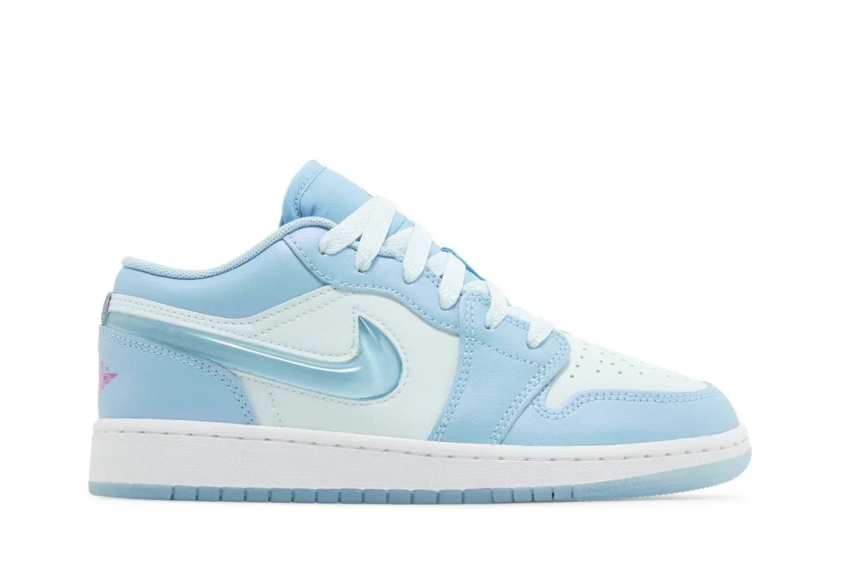 Tênis Air Jordan 1 Low Aquarius Blue Azul vista superior