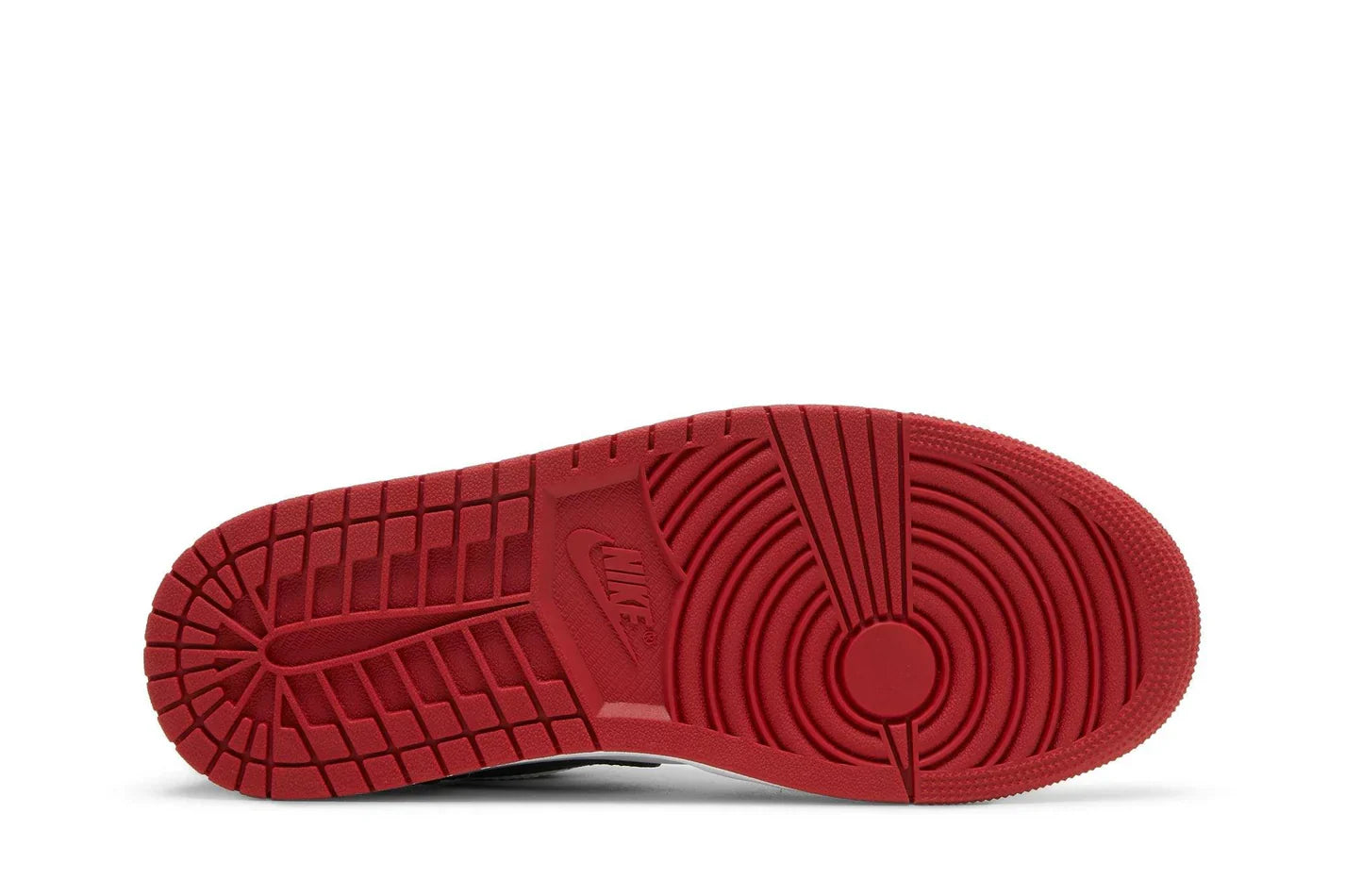 Tênis Air Jordan 1 Low Bred Toe Vermelho vista traseira
