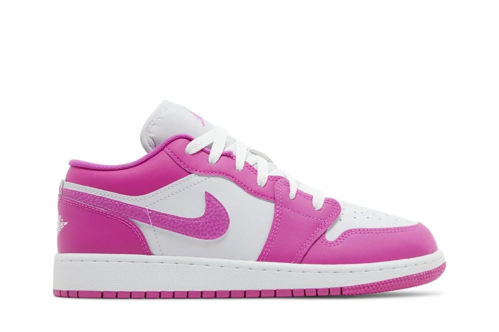 Tênis Air Jordan 1 Low Fire Pink Rosa vista lateral