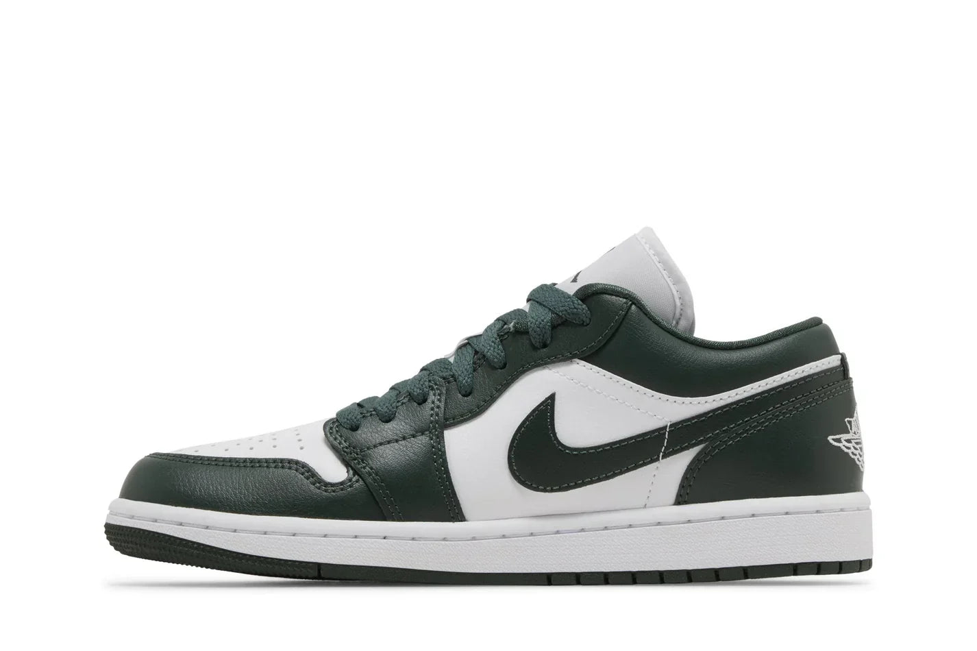 Tênis Air Jordan 1 Low Galactic Jade Verde vista superior