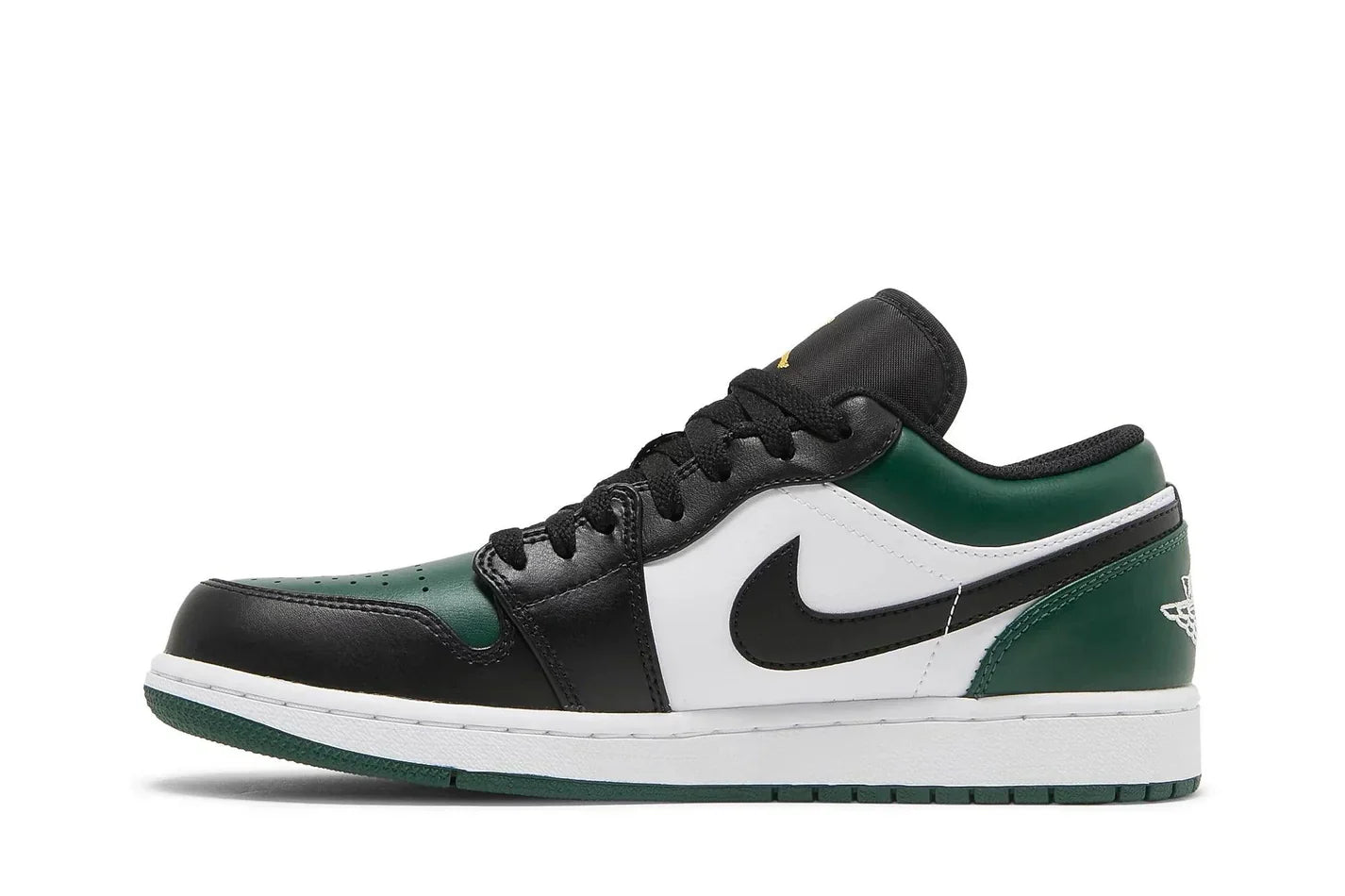 Tênis Air Jordan 1 Low Green Toe Verde vista traseira