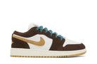Tênis Air Jordan 1 Low GS Cacao Wow Marrom vista superior