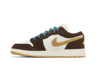 Tênis Air Jordan 1 Low GS Cacao Wow Marrom detalhe do solado